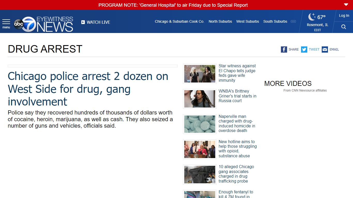 Drug arrest - ABC7 Chicago